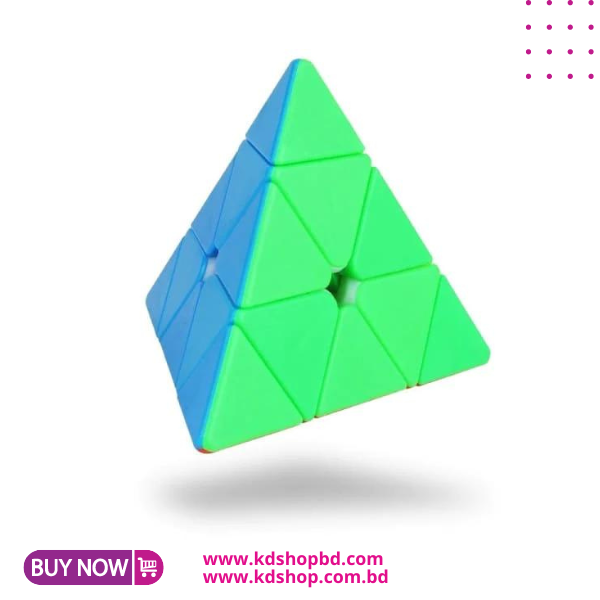High Speed Sticker less Triangle Pyraminx Puzzle Cube