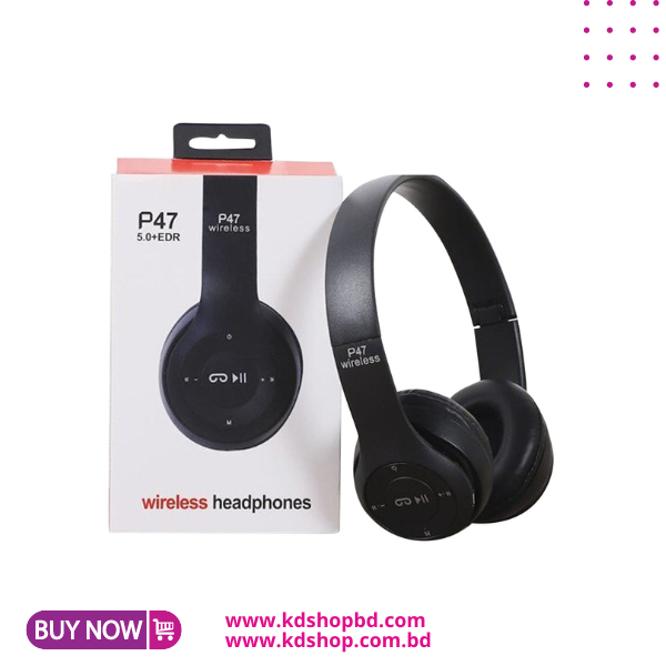P47 Wireless Headphone Bluetooth 5.0 Earphone Foldable Bass Helmet Support TF-Card For PS4/Phone/PC With Mic Headsets Gift P47 Wireless Bluetooth Headphone Earphone with SD Card Slot P47 Headband Fold